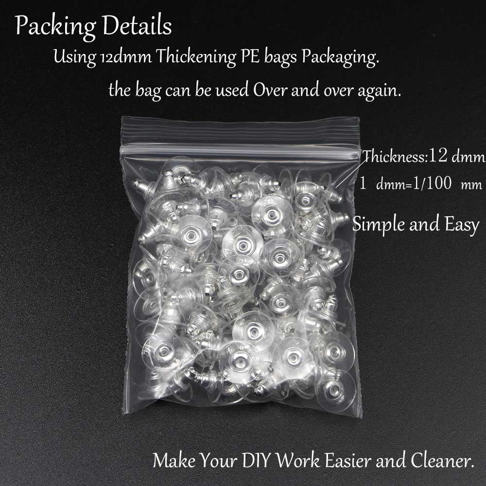 Rubber Earring Backs Earnuts, 100-200pcs
