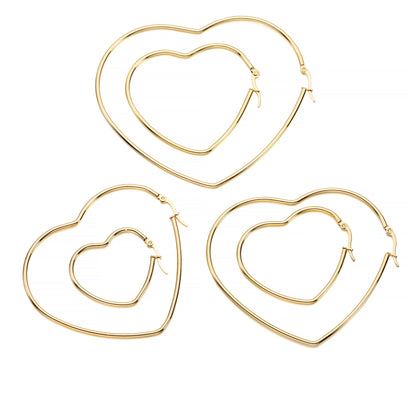 Offene Creolenbasis aus Edelstahl, 15–50 mm