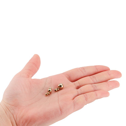 Runde Kugel-Abstandsperlen, 3–8 mm, 15–100 Stück