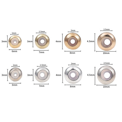 10 Stück abgeflachte CCB-Perlen aus Epoxidharz mit Silikon