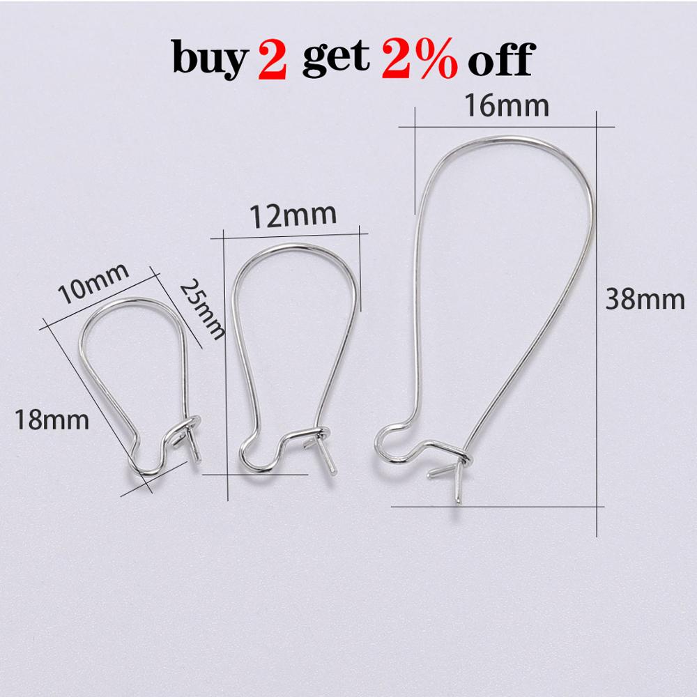 Crochets de boucles d'oreilles à levier français, 50pcs