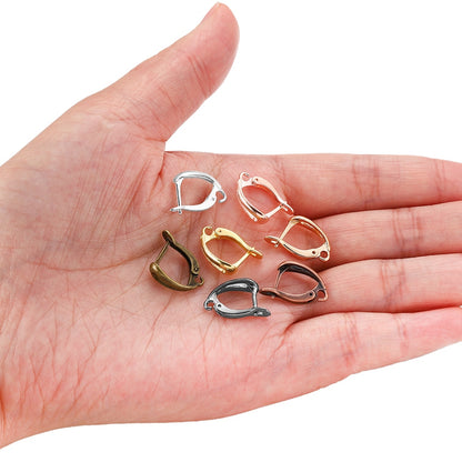 Crochets de boucles d'oreilles à levier français à boucle ouverte, 6 à 12 pièces