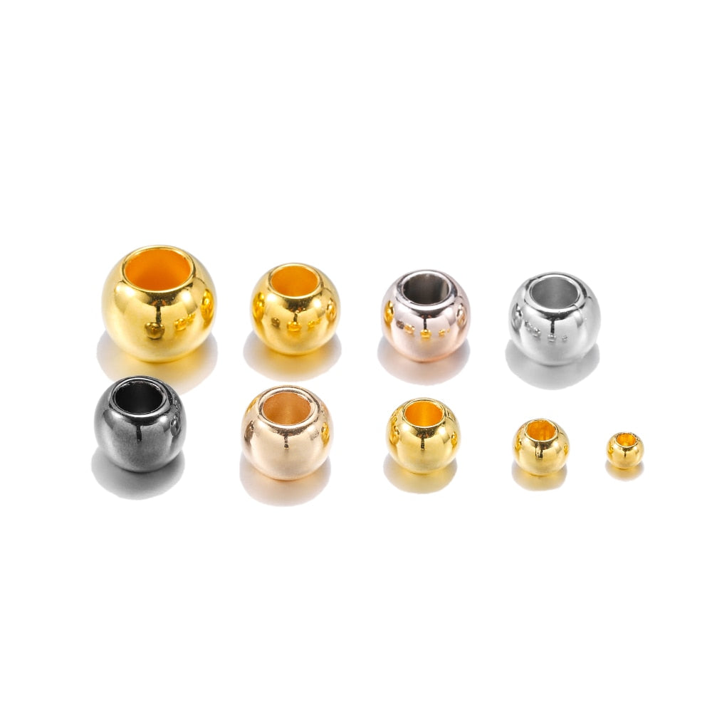 50–100 Stück CCB-Perlen mit großem Loch