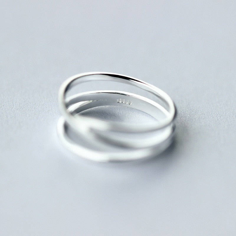 Simple Silver Cross Ring