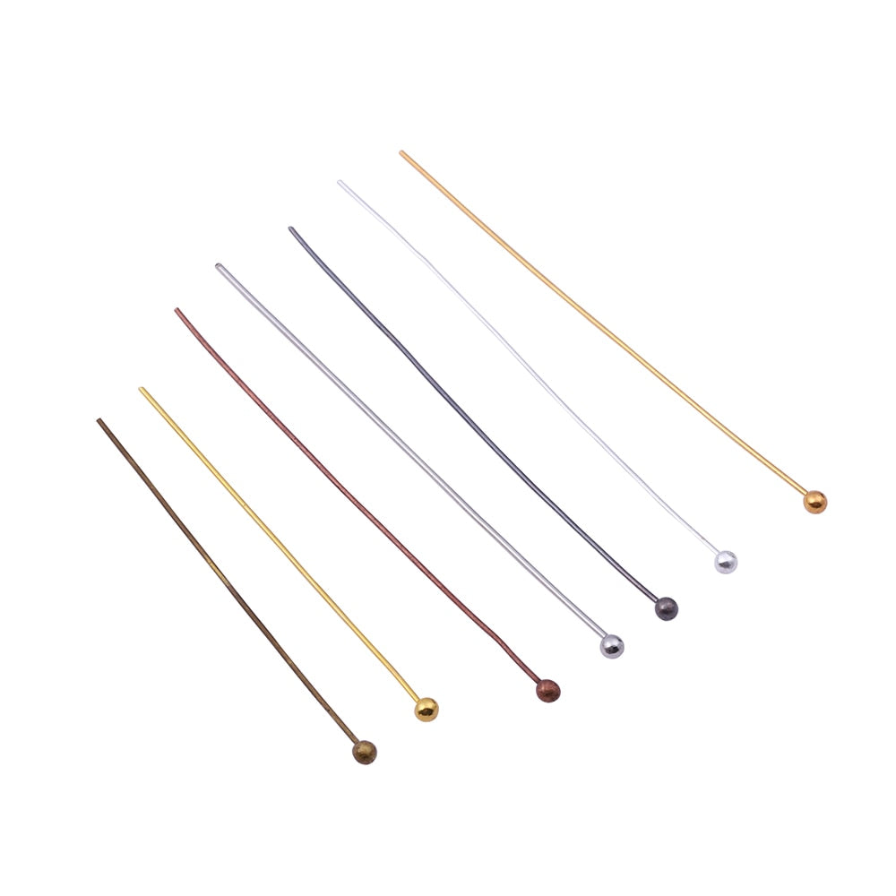 16-50mm Gold Metal Ball Head Pins, 50-200pcs