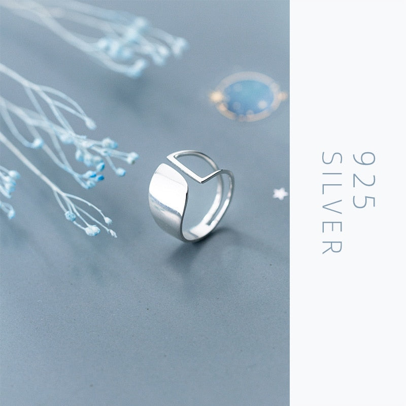 Geometric Silver Ring