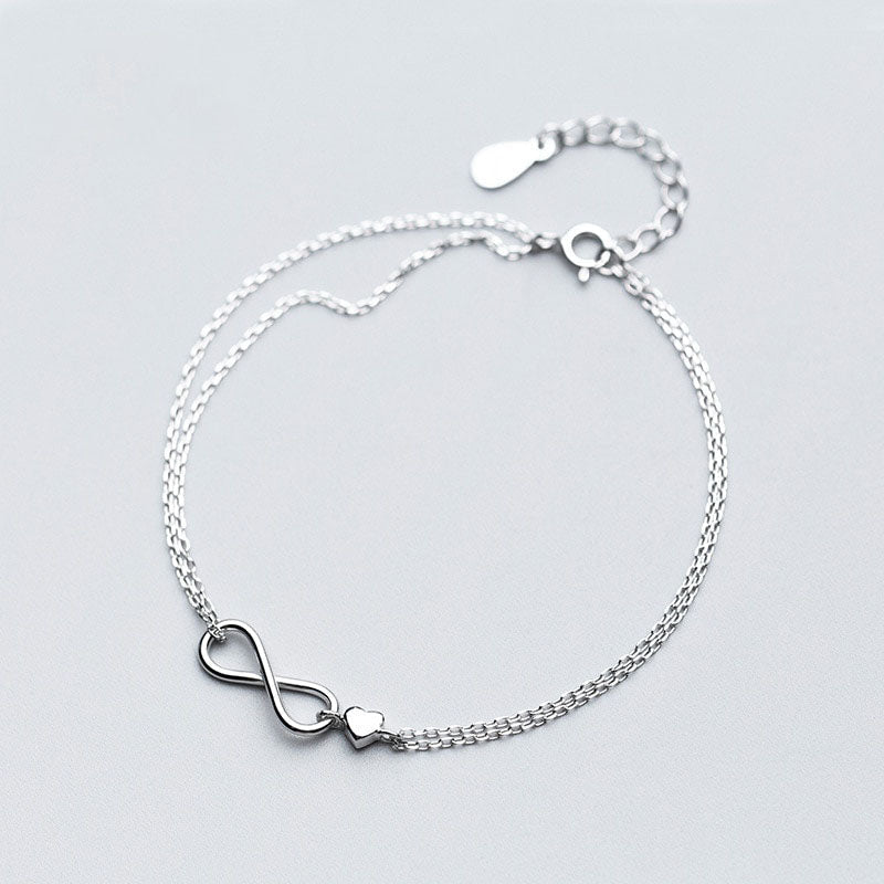 Lobster Clasp Infinite Love Bracelet