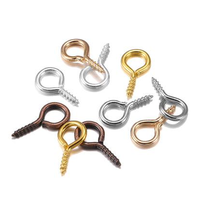 Gold Mini Eye Pins, 100-200pcs 5-6.5mm