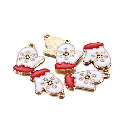 Metall-Emaille-Weihnachtsanhänger, 10–15 Stück