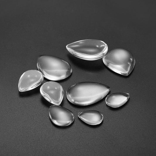 30pcs Transparent Glass Cabochon in 3 Sizes