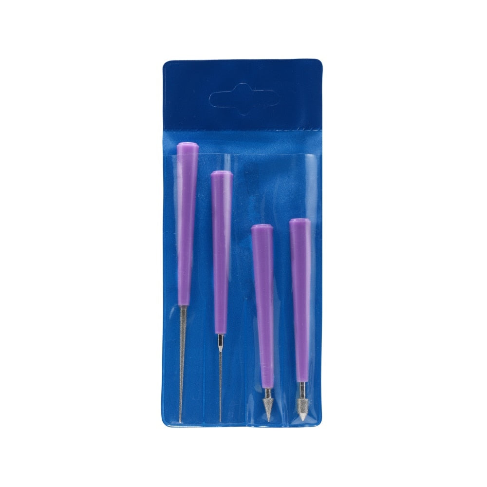 Diamond Tipped Beading Hole Enlarger & Needle File Set