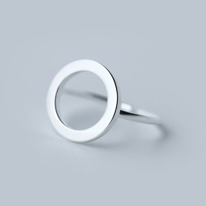 Classic Round Silver Ring