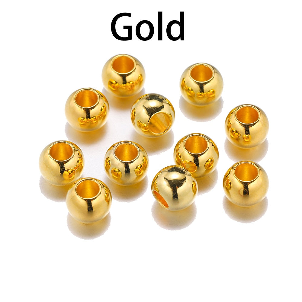 50–100 Stück CCB-Perlen mit großem Loch