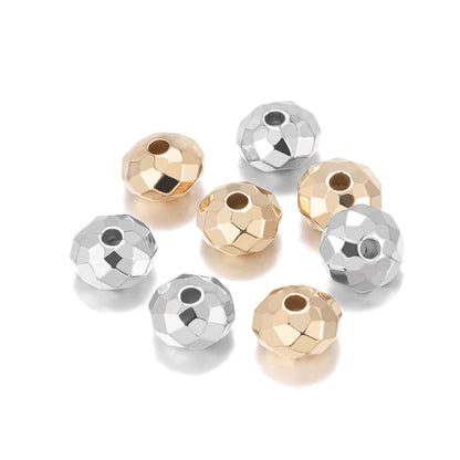 100 pièces de perles rondes en plastique CCB Abacus