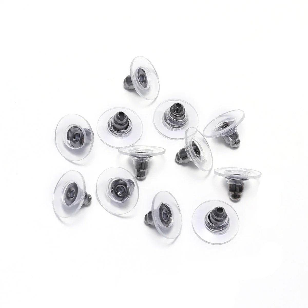Rubber Earring Backs Earnuts, 100-200pcs