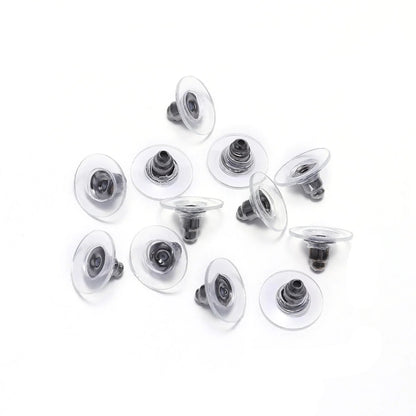 Rubber Earring Backs Earnuts, 100-200pcs