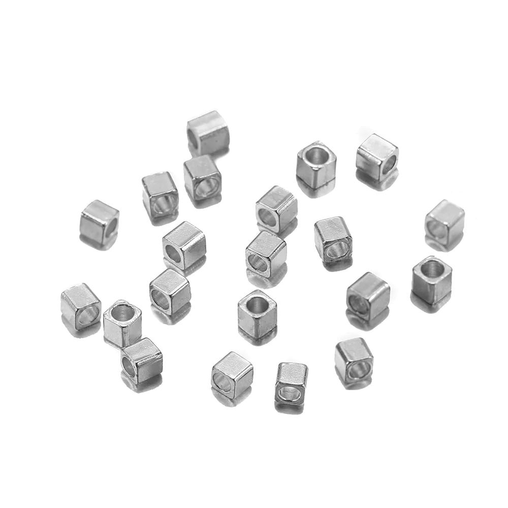 Cube Spacer Beads, 100pcs