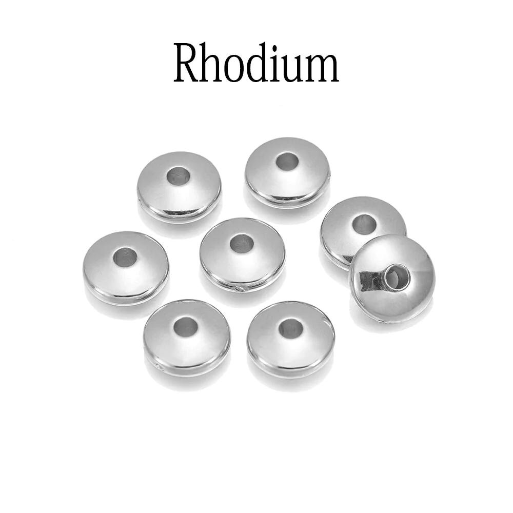 100pcs Flat Round Spacer CCB Plastic Beads