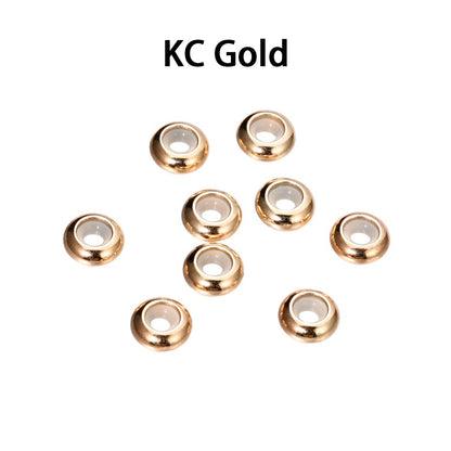 10 Stück abgeflachte CCB-Perlen aus Epoxidharz mit Silikon