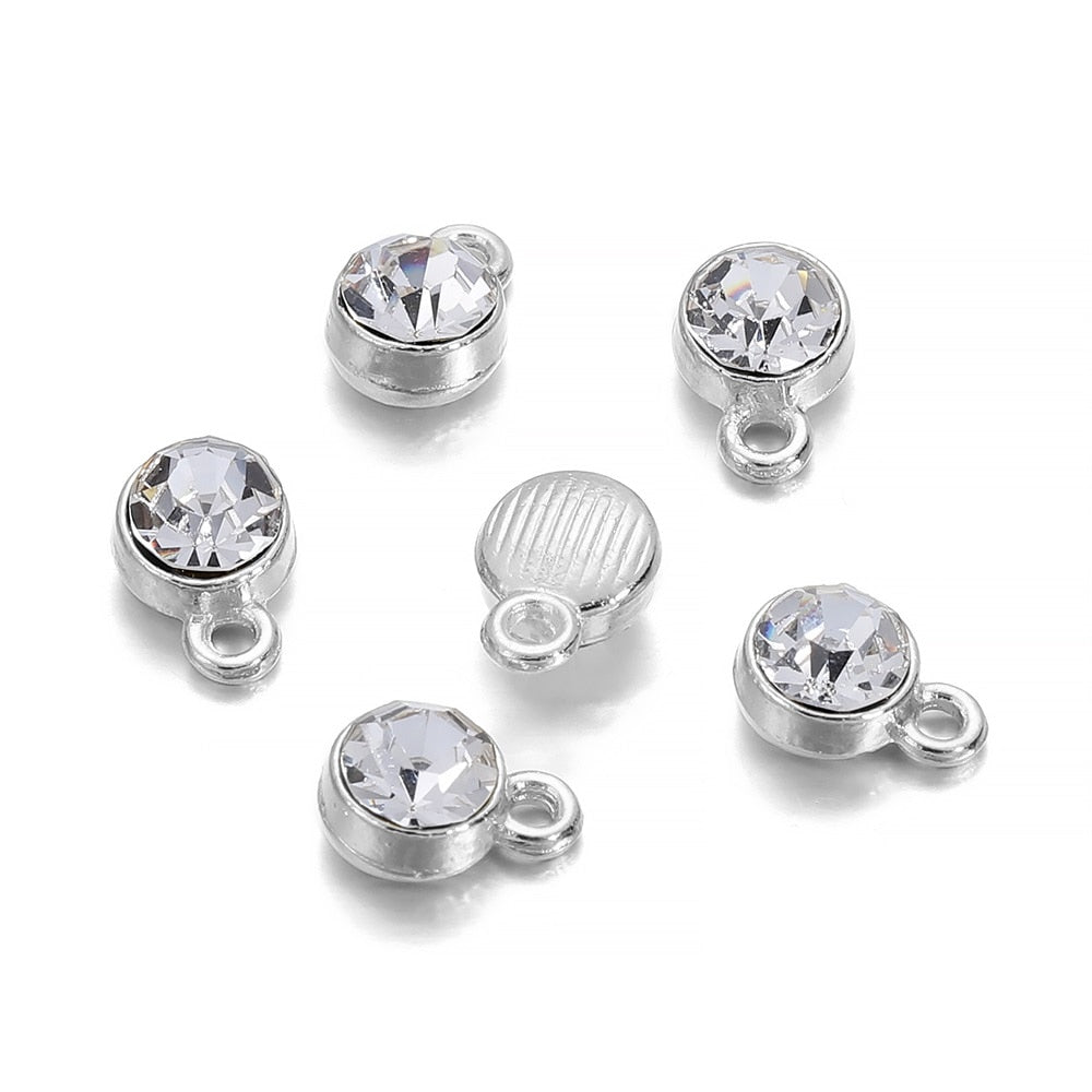 Bunte Geburtsstein-Charms aus Kristall