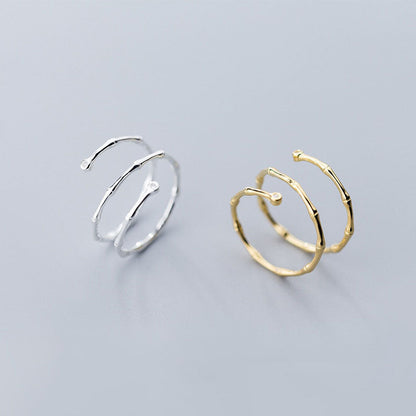 Minimalistischer Slub-Silberring