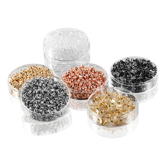 Box Silikon-Kugel-Ohrringe hinten, 800 Stück