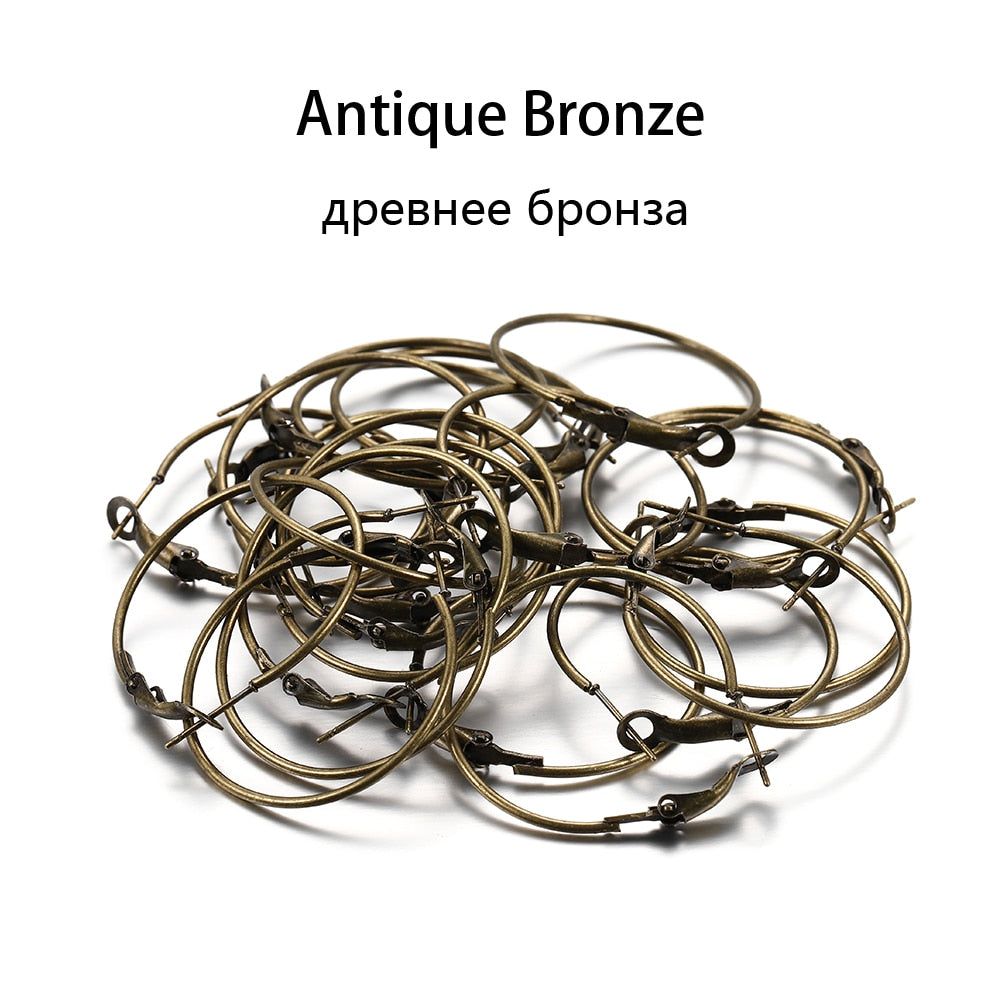 Boucles d'oreilles créoles rondes dorées de 20 à 50 mm