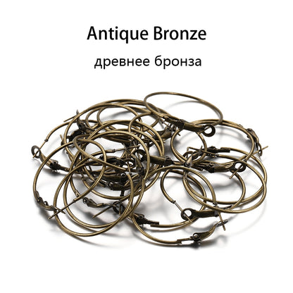 Boucles d'oreilles créoles rondes dorées de 20 à 50 mm