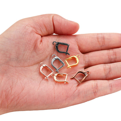 Crochets de boucles d'oreilles à levier français à boucle ouverte, 6 à 12 pièces