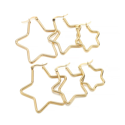 Offene Creolenbasis aus Edelstahl, 15–50 mm