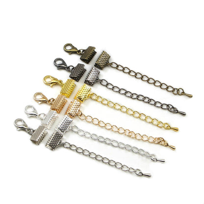 Band-Lederband-Endverschlüsse-Set