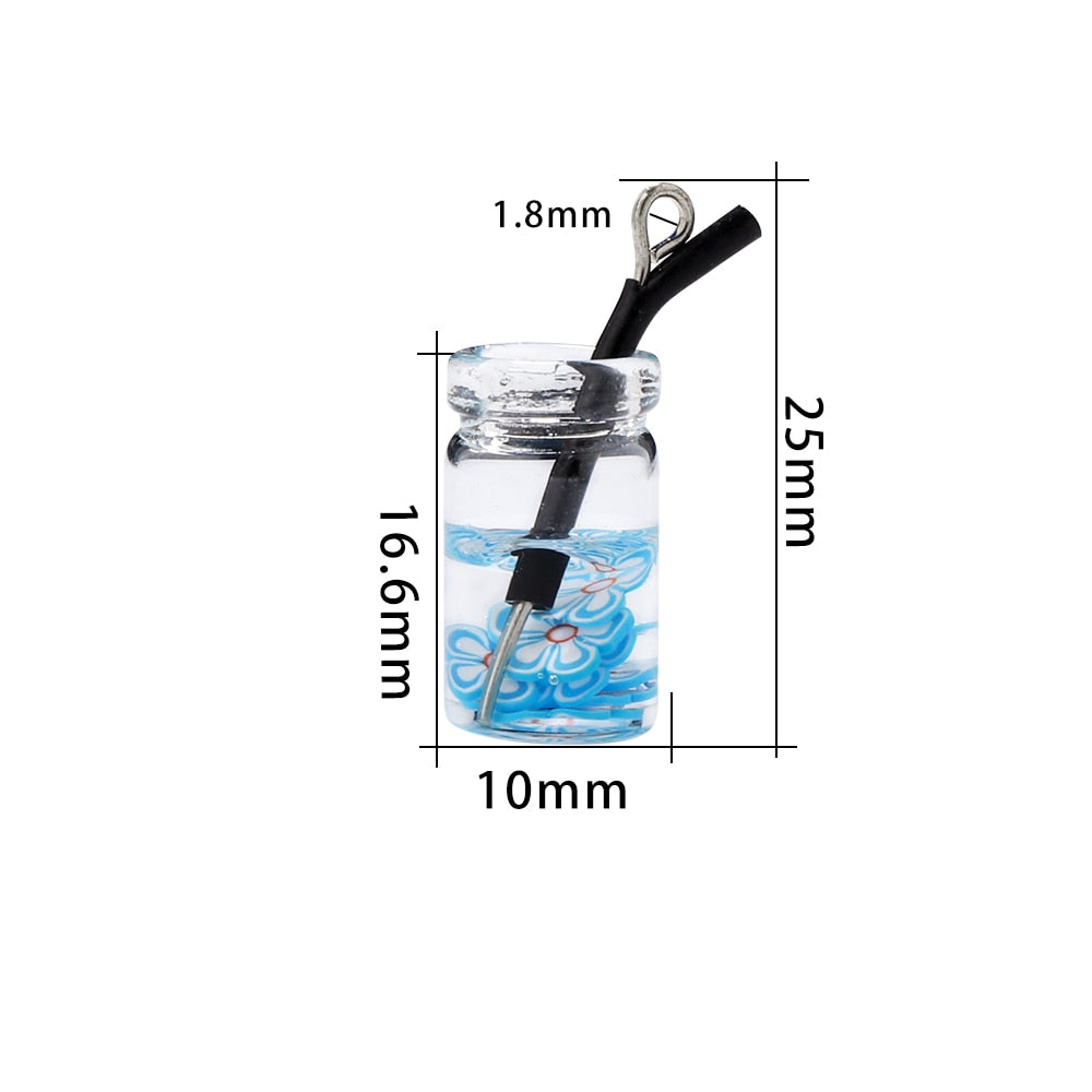 Pendentif à breloque fruit en bouteille, 10 pièces