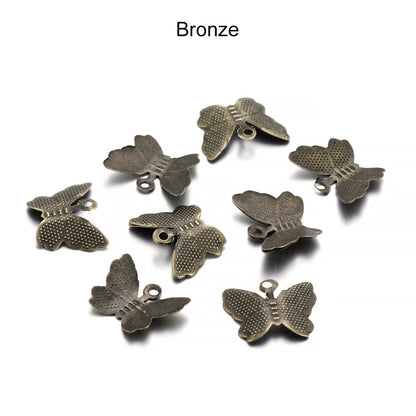 Metal Butterfly Connectors Charm, 100pcs