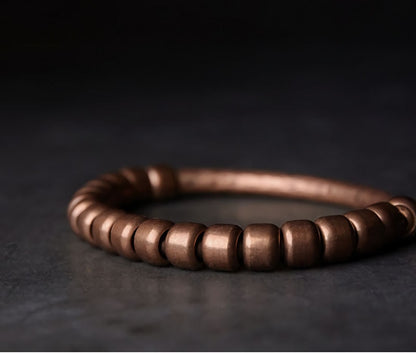 Vintage Hammered Pure Copper Bracelet