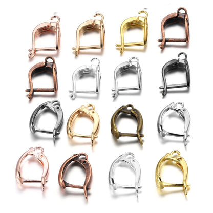 Crochets de boucles d'oreilles à levier français à boucle ouverte, 6 à 12 pièces