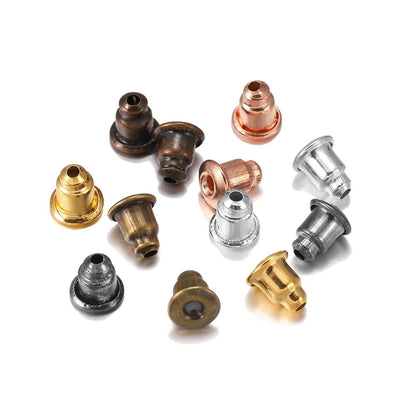 Rubber Earring Backs Earnuts, 100-200pcs