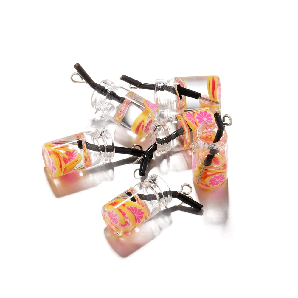 Pendentif à breloque fruit en bouteille, 10 pièces