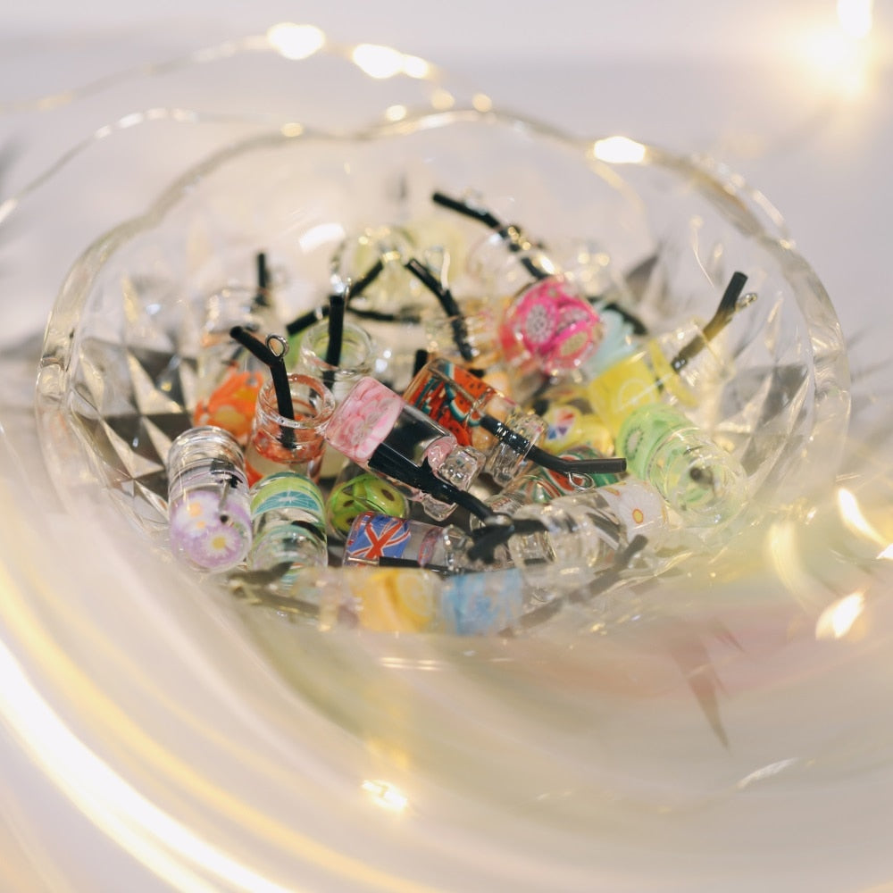 Pendentif à breloque fruit en bouteille, 10 pièces