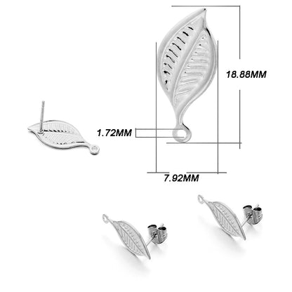 Base de clou de boucle d'oreille géométrique en acier inoxydable, 10 pièces