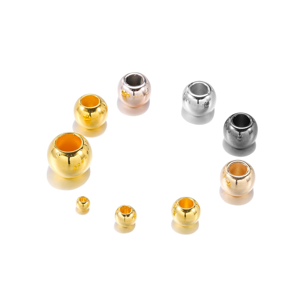 50–100 Stück CCB-Perlen mit großem Loch