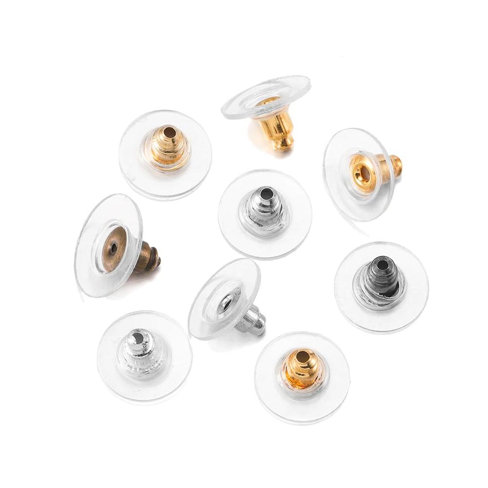 Rubber Earring Backs Earnuts, 100-200pcs