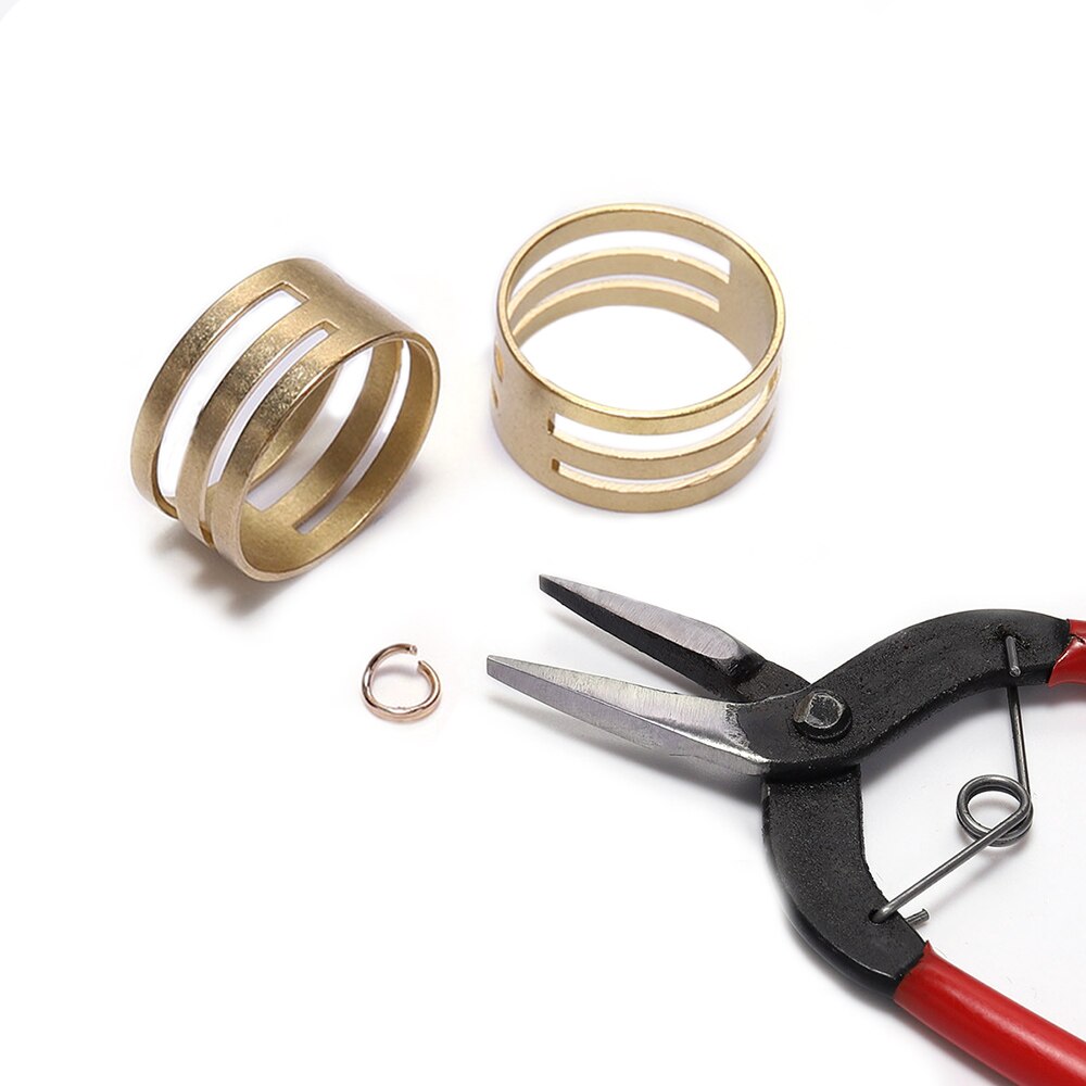 Pinces en cuivre 2 pièces pour anneaux de saut dans la fabrication de bijoux