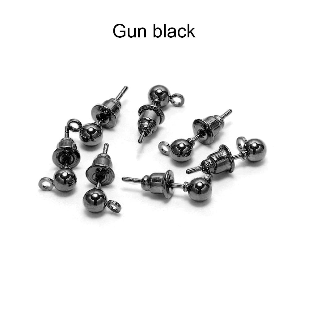 Épingles de base pour boucles d'oreilles à tige de 3 à 6 mm, 20 à 50 pièces