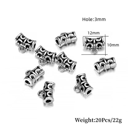 Antike Verbindungsclip-Bügelperlen, 20 Stück/Menge