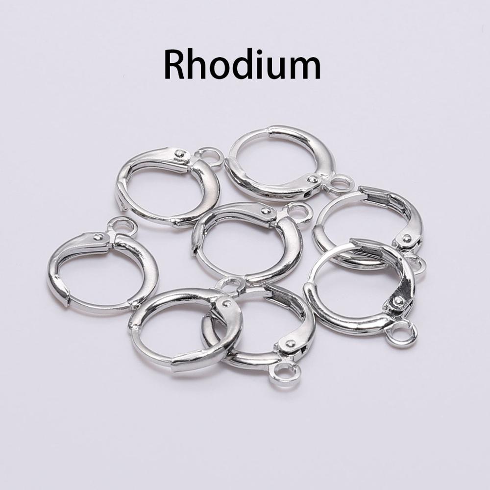 Crochets de Boucle d'Oreille à Levier Français 14x12mm, 20pcs