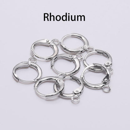 Crochets de Boucle d'Oreille à Levier Français 14x12mm, 20pcs