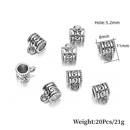 Antike Verbindungsclip-Bügelperlen, 20 Stück/Menge