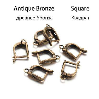 Crochets de boucles d'oreilles à levier français à boucle ouverte, 6 à 12 pièces