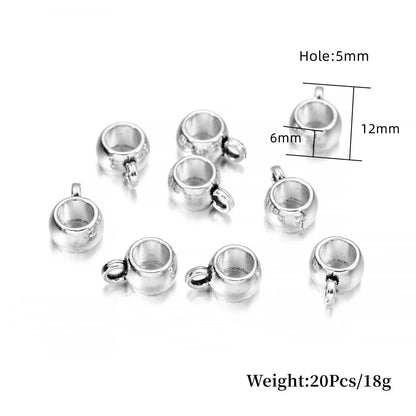 Antike Verbindungsclip-Bügelperlen, 20 Stück/Menge