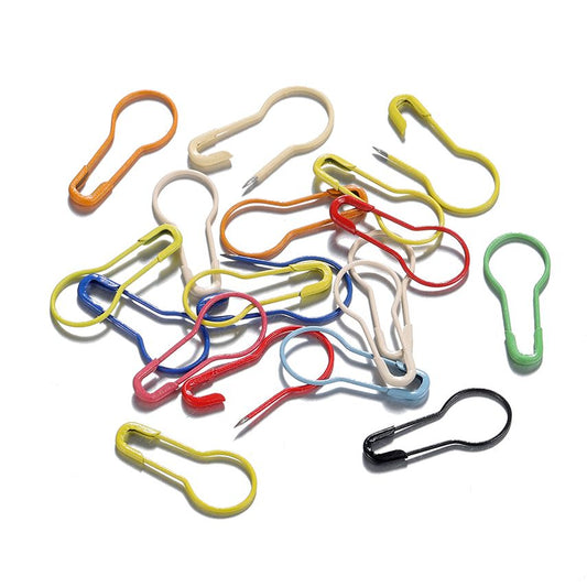 20pcs Colorful Blank Metal Brooch Safety Pins